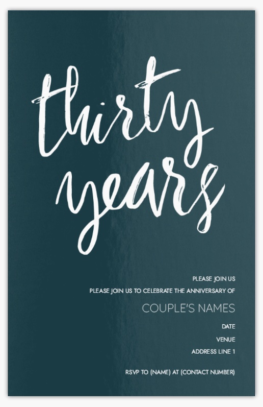 Design Preview for Design Gallery: Milestone Birthday Invitations & Announcements, Flat 18.2 x 11.7 cm