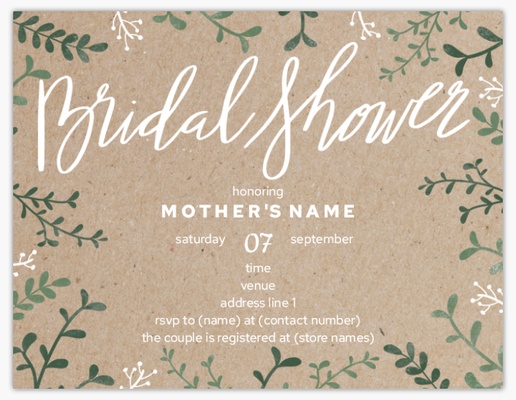 A bridal shower typography natural brown gray design for Season