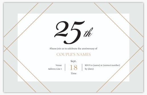 A anniversary modern white design for Traditional & Classic