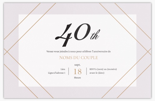 Aperçu du graphisme pour Galerie de modèles : faire-part et invitations pour anniversaire, Non pliées 18.2 x 11.7 cm