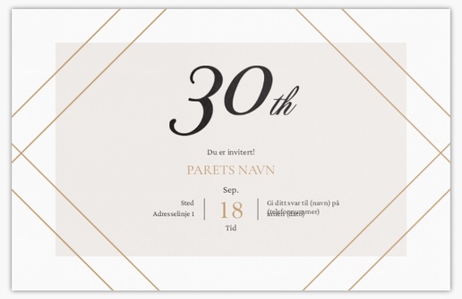 Forhåndsvisning av design for Designgalleri: Bursdag Invitasjoner og kort, Ensidig 18.2 x 11.7 cm