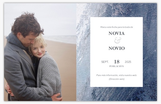 Vista previa del diseño de Galería de diseños de tarjetas save the date para náutico, 18,2 x 11,7 cm