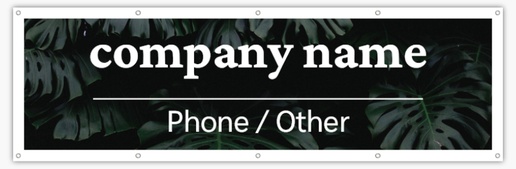 A text over photo green leaves black gray design for Floral