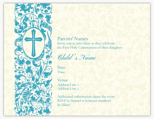 Design Preview for Design Gallery: Elegant Invitations & Announcements, 5.5" x 4" Flat