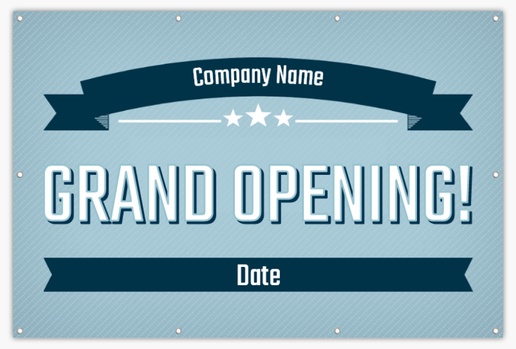 A grand opening blue design for Grand Opening