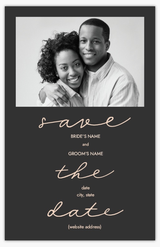 Design Preview for Design Gallery: Elegant Save The Date Cards, Flat 11.7 x 18.2 cm