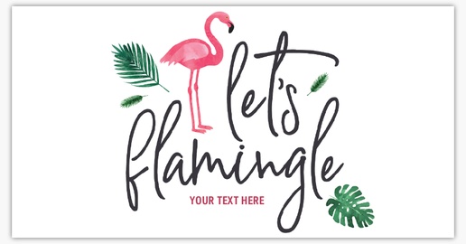 A let's flamingle flamingo party gray pink design for Bachelorette Party