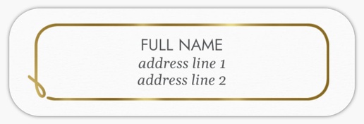 Design Preview for Design Gallery: Modern & Simple Return Address Labels, White Paper