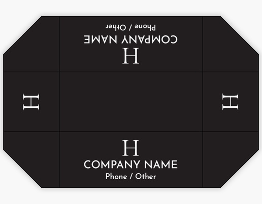 A monogram initial black gray design