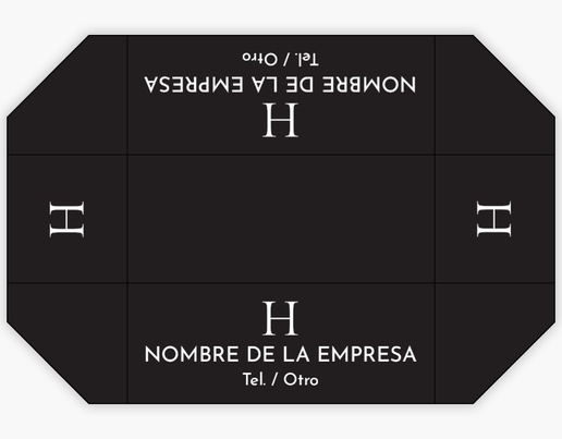 Un monograma inicial diseño negro gris