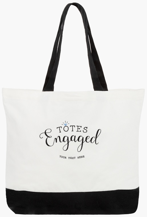 A cute totes gray blue design for Engagement Party