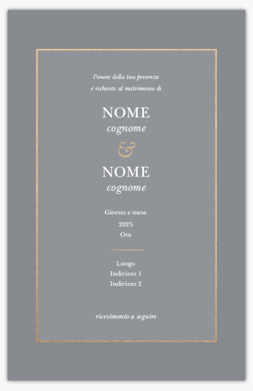 Anteprima design per Partecipazioni matrimonio personalizzate: esempi e modelli, Piatto 18.2 x 11.7 cm