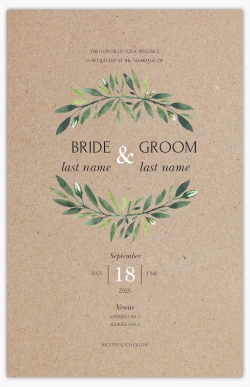 A invitación de boda bryllup invitationer brown gray design for Theme