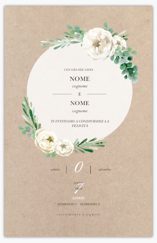 Anteprima design per Partecipazioni matrimonio personalizzate: esempi e modelli, Piatto 21.6 x 13.9 cm