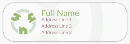 Design Preview for Design Gallery: Mortgages & Loans Return Address Labels, White Paper