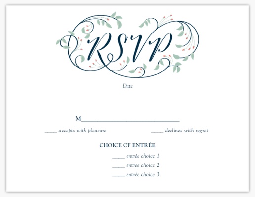 A the wedding of vines cream blue design for General Party