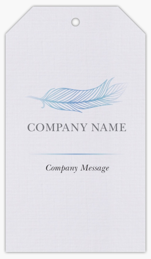 Design Preview for Design Gallery: Marketing & Communications Swing Tags, 5 x 9 cm Linen