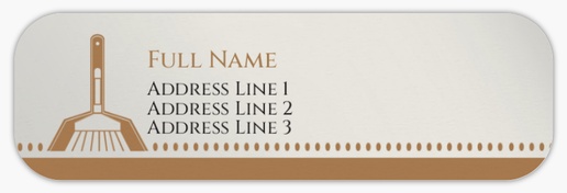 Design Preview for Cleaning Services Return Address Labels Templates, White Paper