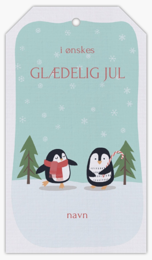 Forhåndsvisning af design for Designgalleri: Jul og højtider Manillamærker, 5 x 9 cm Lærred
