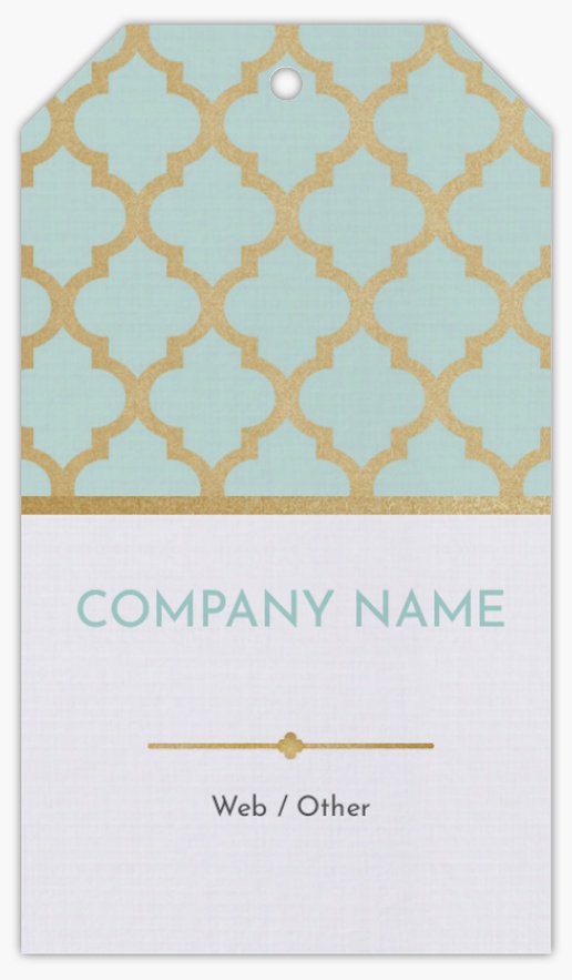 Design Preview for Design Gallery: Elegant Swing Tags, 5 x 9 cm Linen