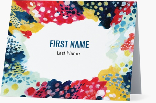 Design Preview for Design Gallery: Bold & Colorful Personalized Note Cards, Folded 5.5" x 4"