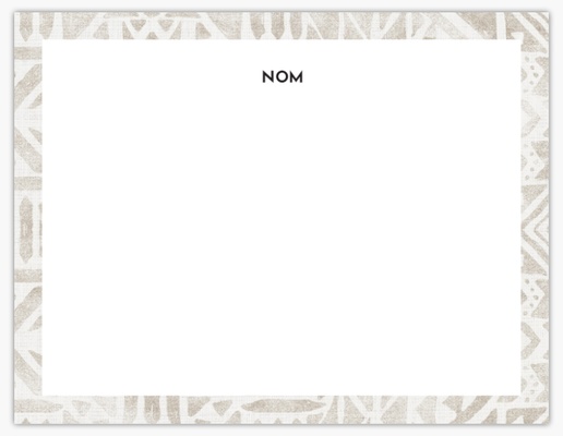 Aperçu du graphisme pour Cartes de correspondance, Non pliées 13,9 x 10,7 cm