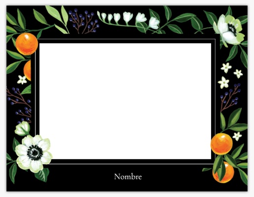 Un 수신 카드 sla de datum diseño blanco negro para Tema