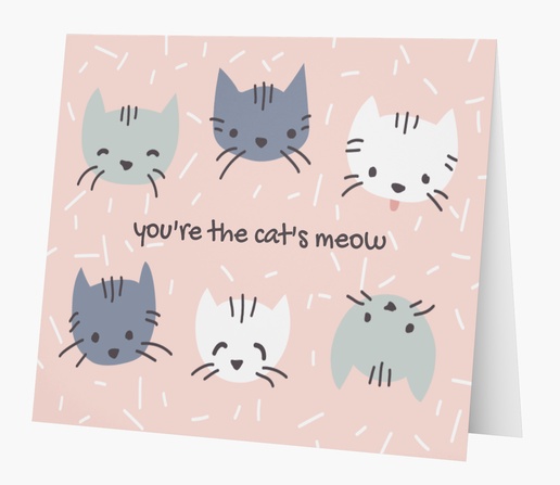 A whimsical you're the cat's meow gray design for Theme