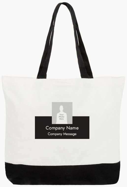 Design Preview for  VistaPrint® Large Cotton Tote Bag Templates