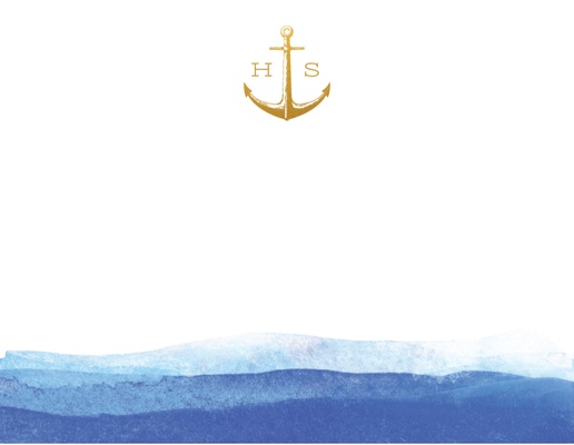 A gold anchor beach blue white design for Theme