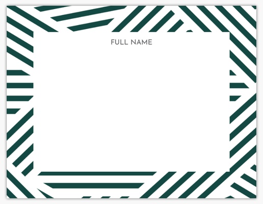 Design Preview for Patterns & Textures Personalized Note Cards Templates, Flat 5.5" x 4"