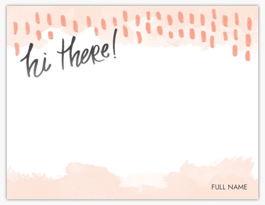 Design Preview for Patterns & Textures Personalized Note Cards Templates, Flat 5.5" x 4"