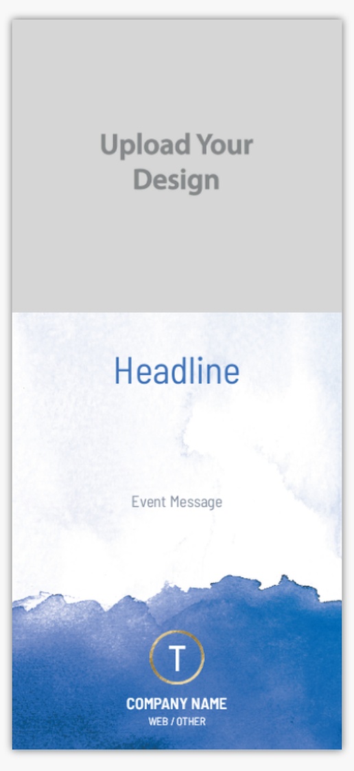 A photo illustration white blue design for Events with 1 uploads