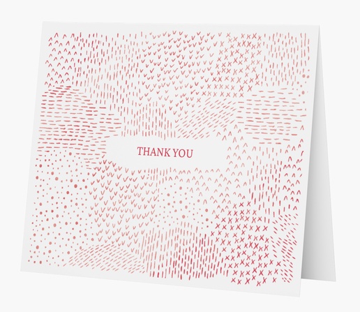 Design Preview for Patterns & Textures Custom Thank You Cards Templates, Folded 5.5" x 4"