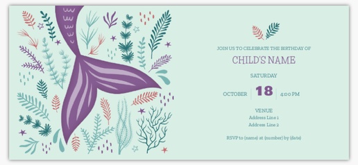 Design Preview for Design Gallery: Fun & Whimsical Invitations & Announcements, 4" x 8" Flat