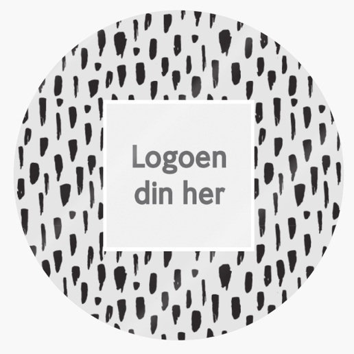 Forhåndsvisning av design for Designgalleri: Mønstre & tekstur Runde klistremerker, 5 x 5 cm
