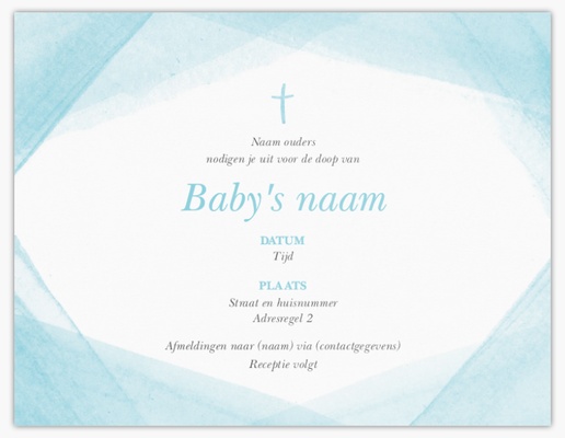 Voorvertoning ontwerp voor Ontwerpgalerij: Baby Kaarten en uitnodigingen, Ongevouwen 13,9 x 10,7 cm