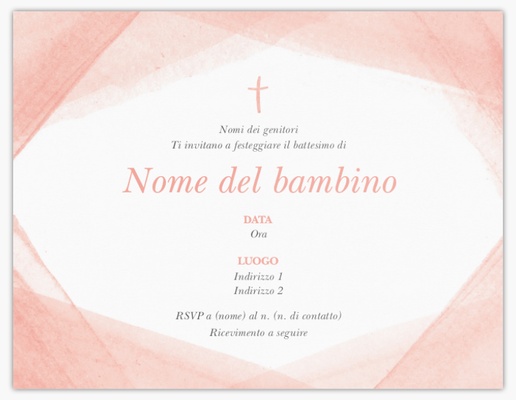 Anteprima design per Galleria di design: inviti e biglietti per battesimo, Piatto 13,9 x 10,7 cm