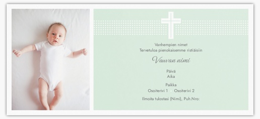 Mallin esikatselu Mallivalikoima: Vauva Kutsukortit ja ilmoitukset, Yksiosainen 21 x 9.5 cm