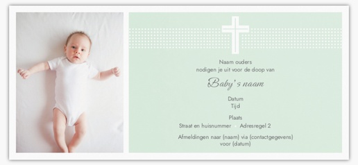 Voorvertoning ontwerp voor Ontwerpgalerij: Baby Kaarten en uitnodigingen, Ongevouwen 21 x 9.5 cm