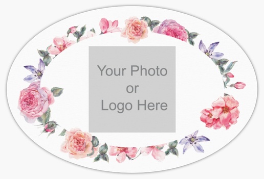 A photo logo white pink design for Floral with 1 uploads