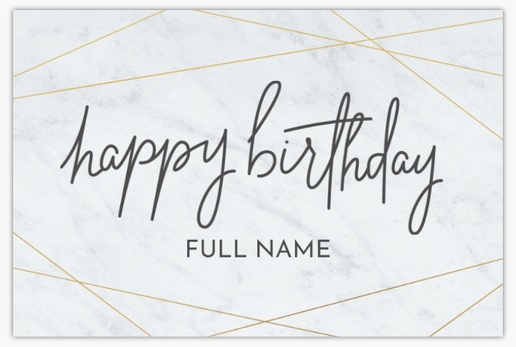 A elegant marble texture gray design for Teen Birthday