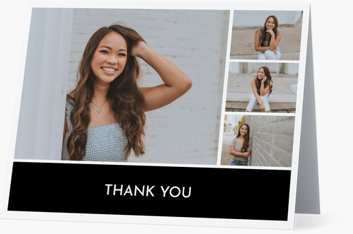 Design Preview for Design Gallery: Graduation Custom Thank You Cards, Folded 5.5" x 4"