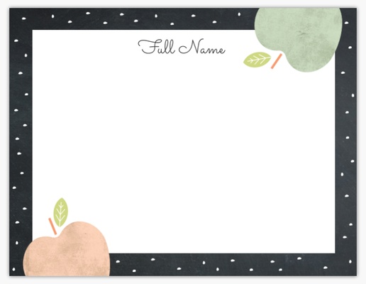 Design Preview for Education & Child Care Personalized Note Cards Templates, Flat 5.5" x 4"
