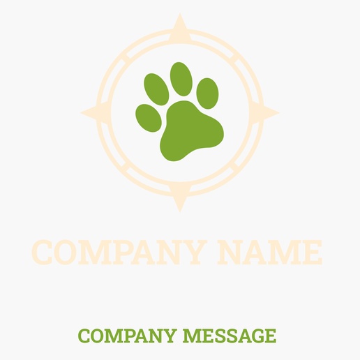 A pet animal cream green design for Animals & Pet Care