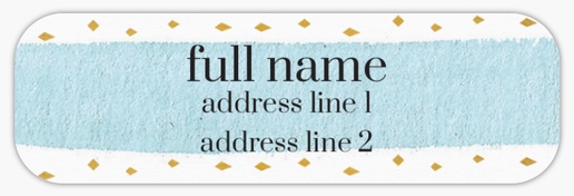 Design Preview for Fun & Whimsical Return Address Labels Templates, White Paper