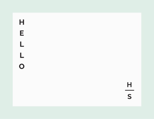 Anteprima design per Galleria di design: biglietti di congratulazioni per monogrammi, Piatto 13,9 x 10,7 cm