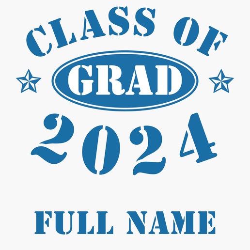 A grad class of  2011 blue white design for Graduation