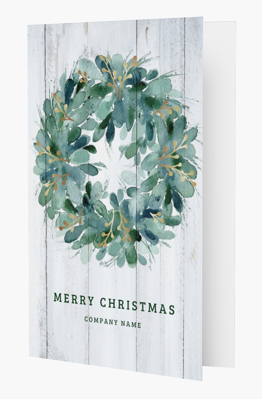 A naturalandrustic christmas greenery white gray design for Business