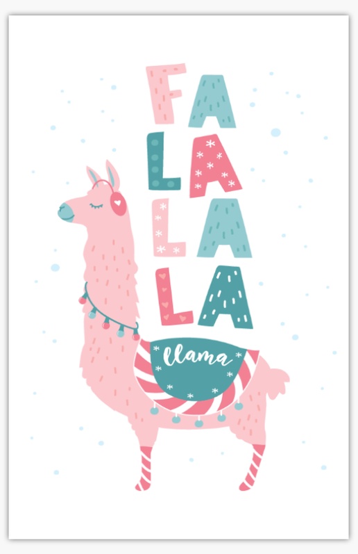 Design Preview for Humorous Christmas Cards Templates, Folded 4.6" x 7.2" 